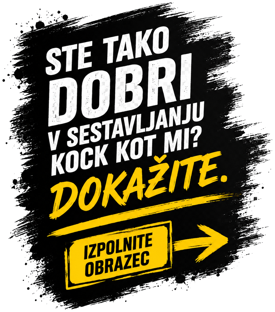 Ste tako dobri v sestavljanju kock kot mi? Dokažite. Izpolnite obrazec.
