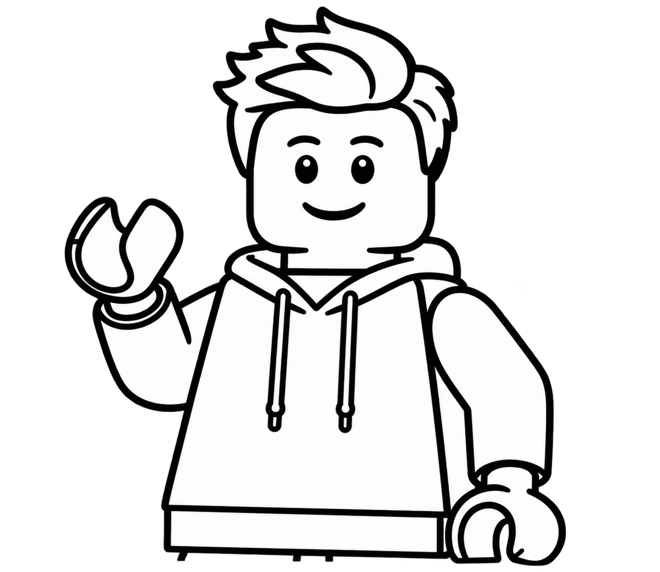 Nasmejana LEGO figura, ki vabi k prijavi